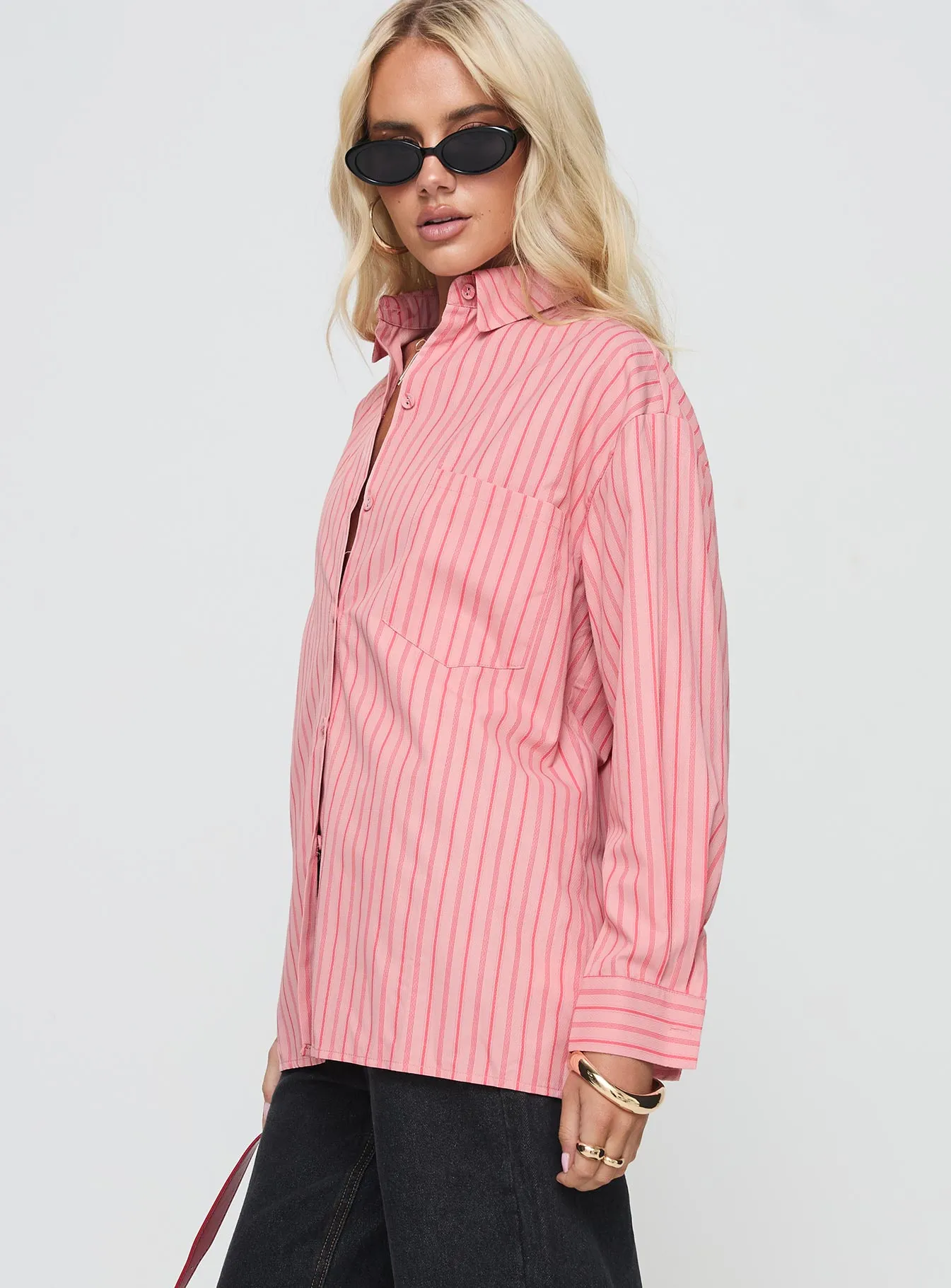 Cygnus Shirt Red Stripe sold by Princess Polly product image thumbnail 3
