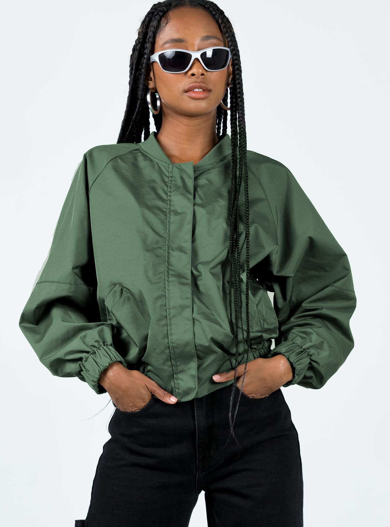 York Jacket Khaki sold by Princess Polly