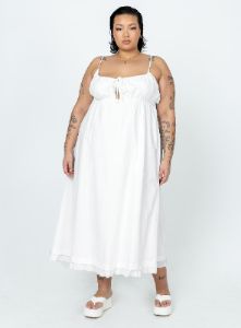 Empress Of Love Maxi Dress White Curve sold by Princess Polly