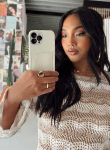 Carvey Nylon iPhone Case Cream sold by Princess Polly