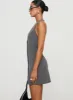 Fenny Mini Dress Grey Petite sold by Princess Polly