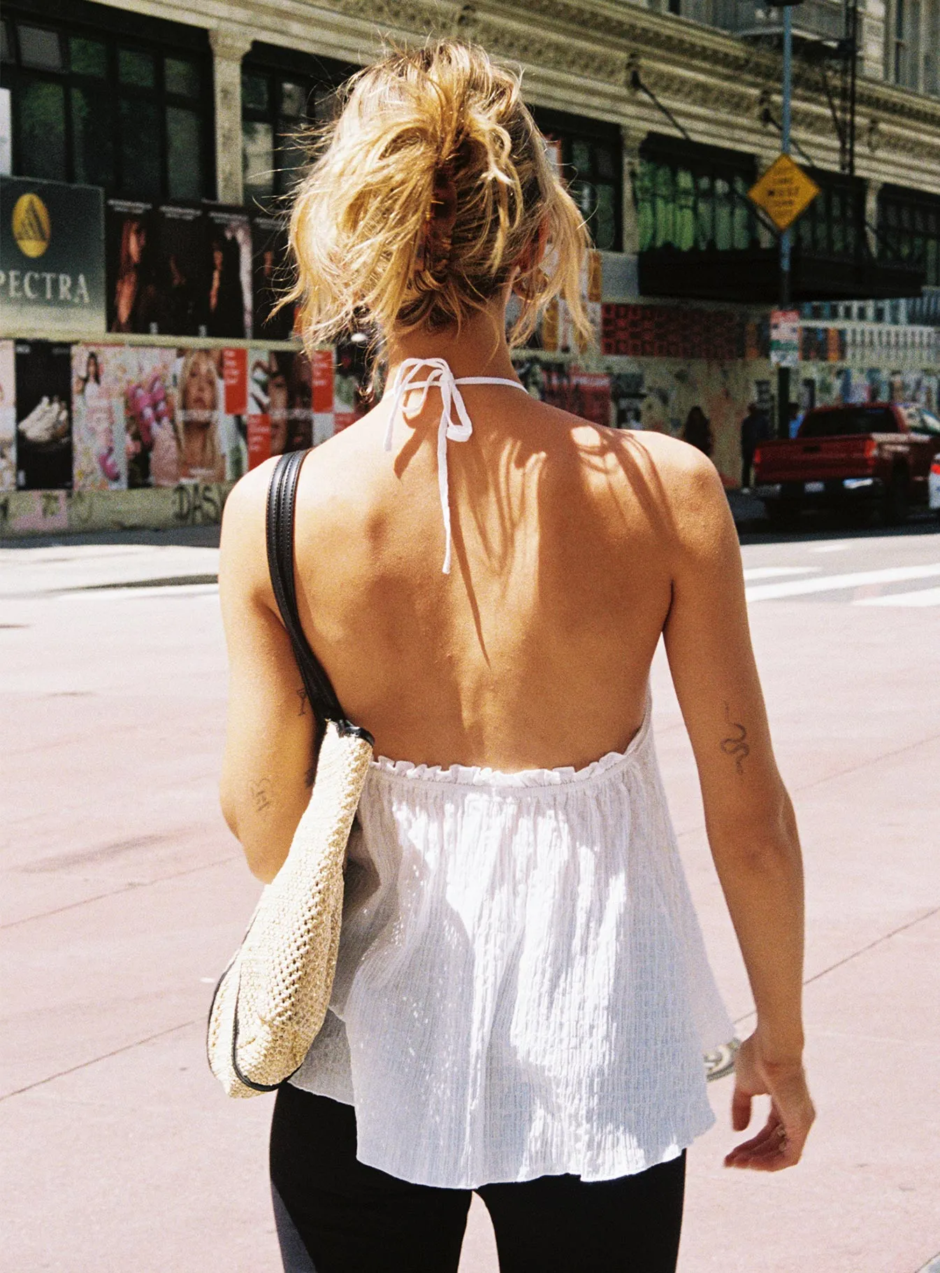 Flutter Halter Top White sold by Princess Polly product image thumbnail 4