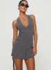 Fenny Mini Dress Grey Petite sold by Princess Polly