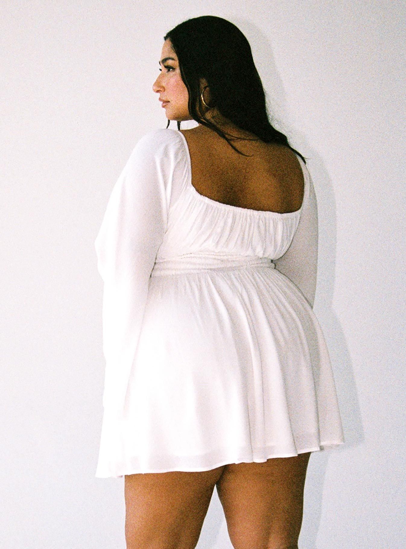 Halle Mini Dress White Curve sold by Princess Polly product image thumbnail 5