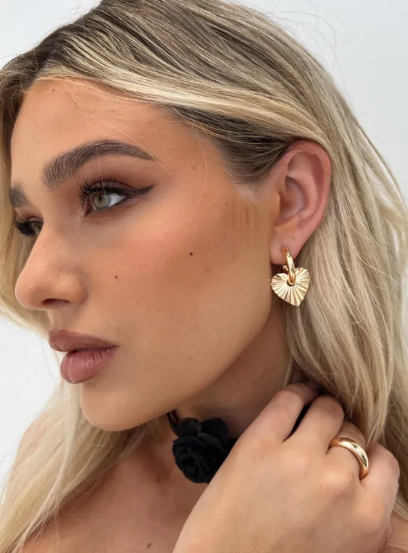 Joyous Earrings Gold sold by Princess Polly