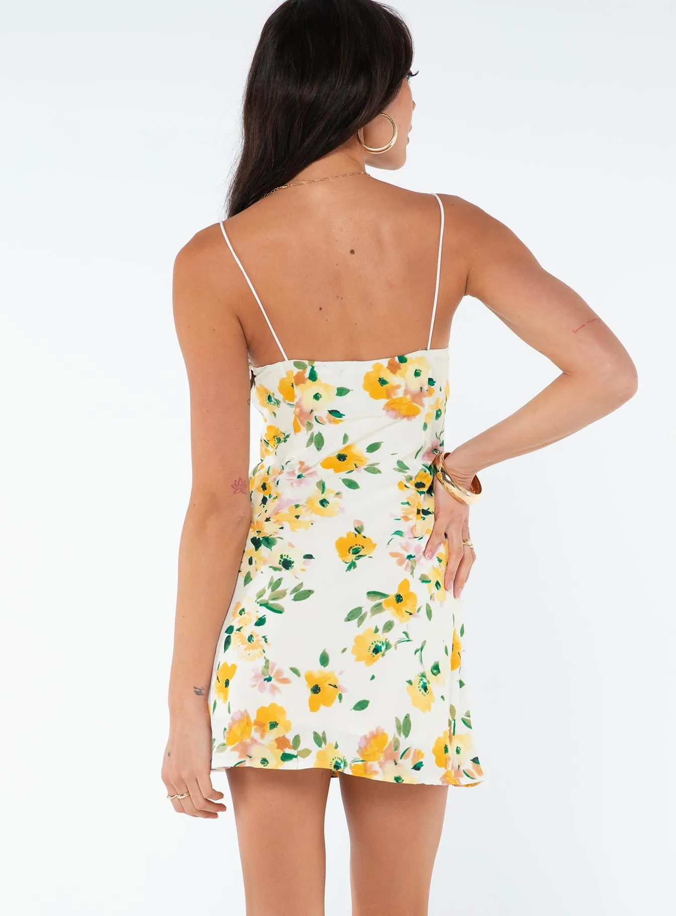 Marilyn Mini Dress Yellow Floral / Multi sold by Princess Polly product image thumbnail 5