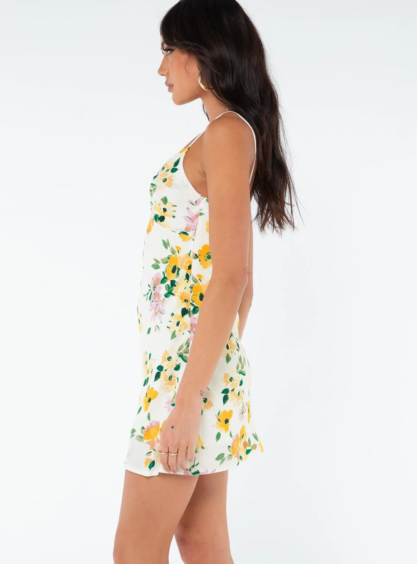 Marilyn Mini Dress Yellow Floral / Multi sold by Princess Polly product image thumbnail 4
