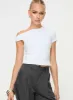 Harrish One Shoulder Top White sold by Princess Polly