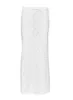 Giulia Knit Maxi Skirt White sold by Princess Polly
