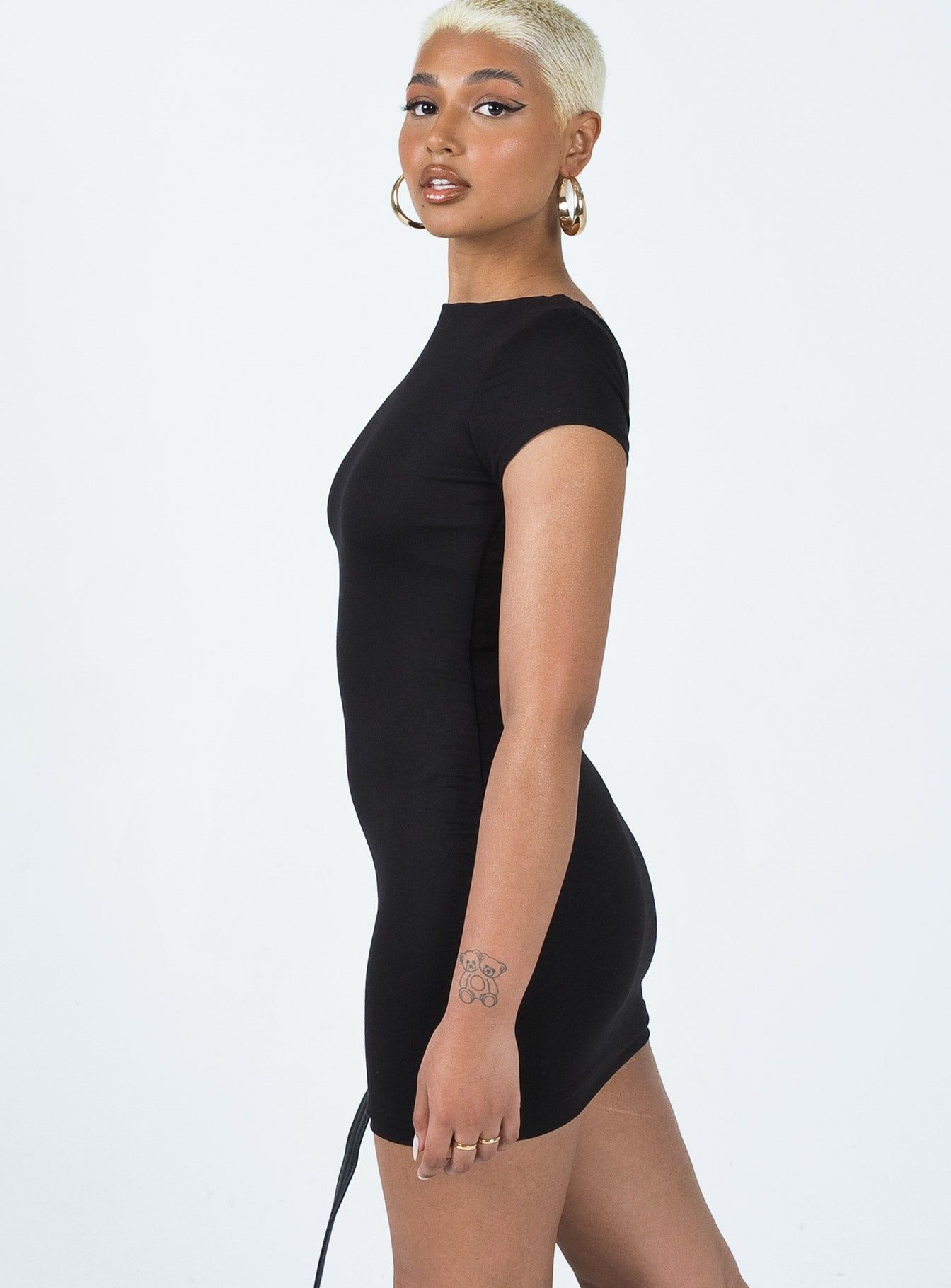 Jonas Mini Dress Black sold by Princess Polly product image thumbnail 4