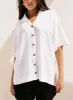 Goody Linen Button Front Top White sold by Princess Polly