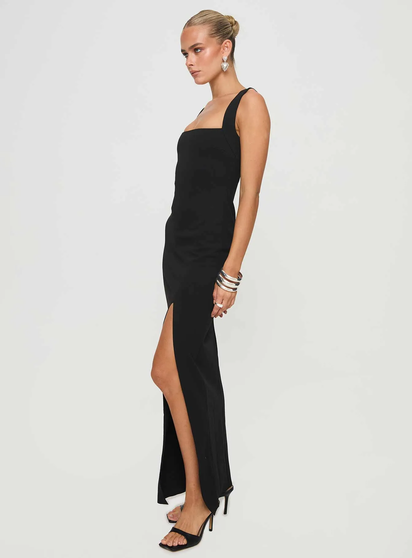 Bombshell Maxi Dress Black Tall sold by Princess Polly product image thumbnail 4