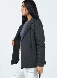 Ballantine Puffer Jacket Black sold by Princess Polly