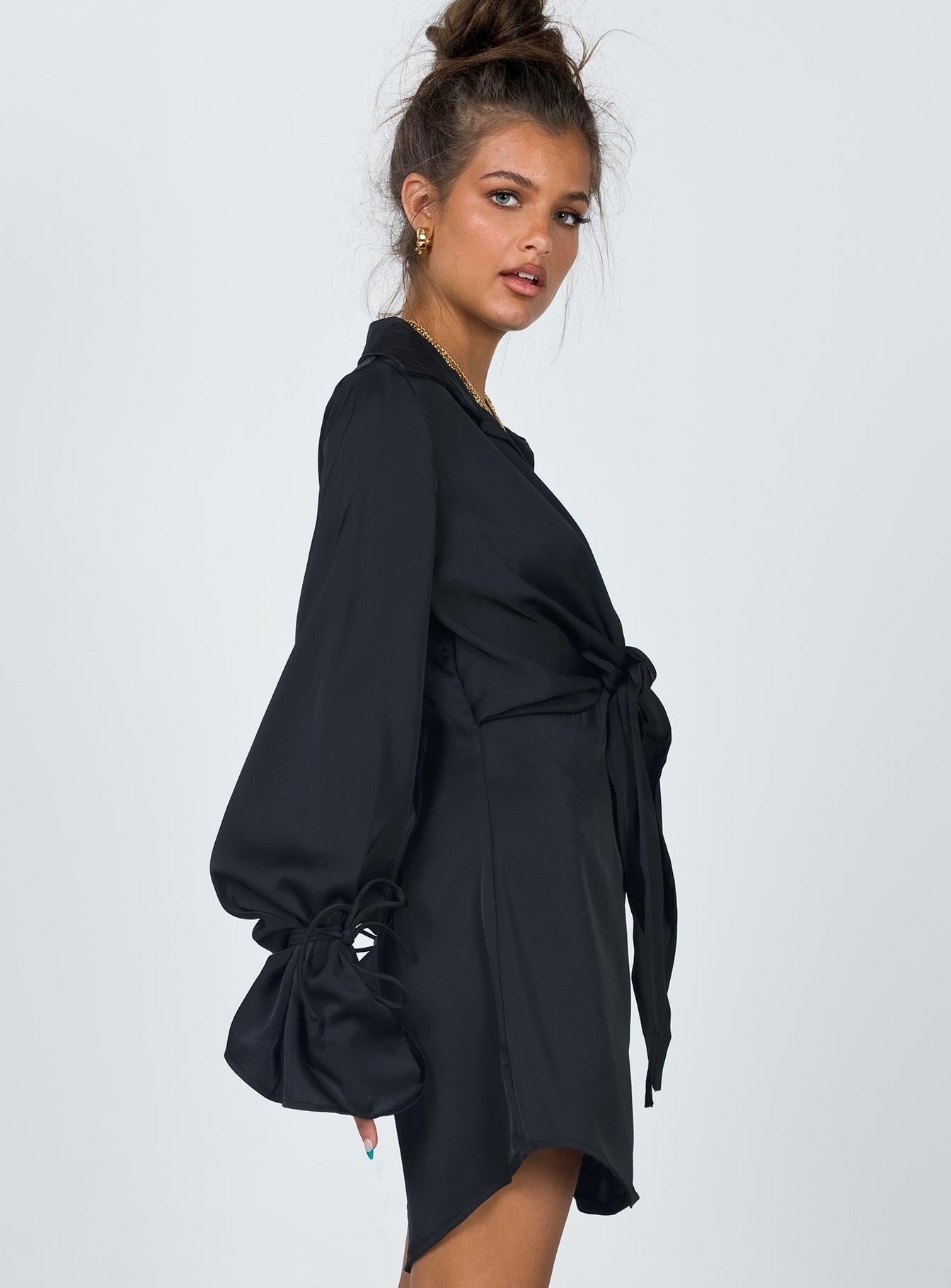 Liberty Mini Dress Black sold by Princess Polly product image thumbnail 3