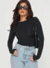 Gatewood Long Sleeve Bodysuit Black Petite sold by Princess Polly