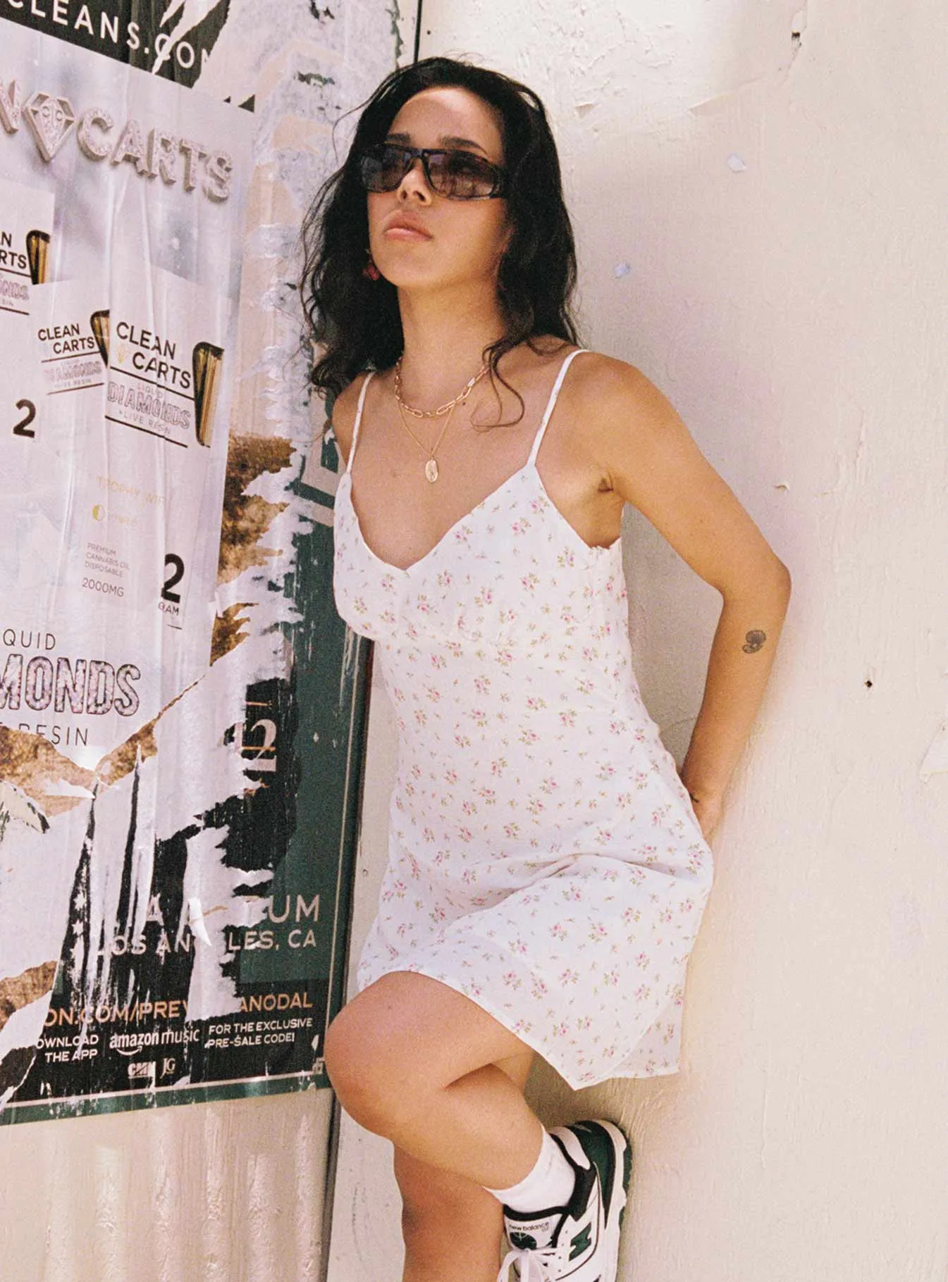 Jaye Mini Dress White Floral sold by Princess Polly