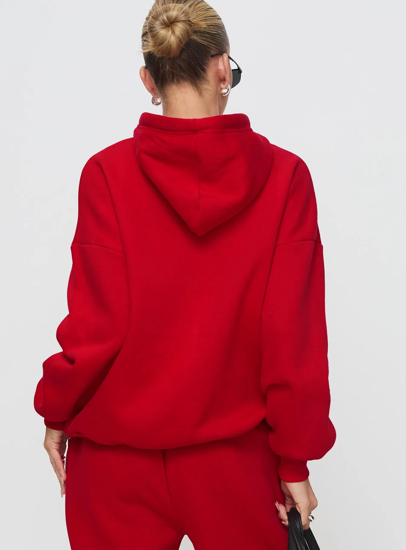 Dream Fleece Classic Hoodie Red sold by Princess Polly product image thumbnail 5