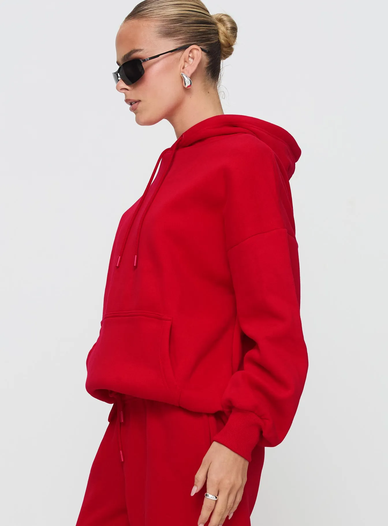 Dream Fleece Classic Hoodie Red sold by Princess Polly product image thumbnail 4