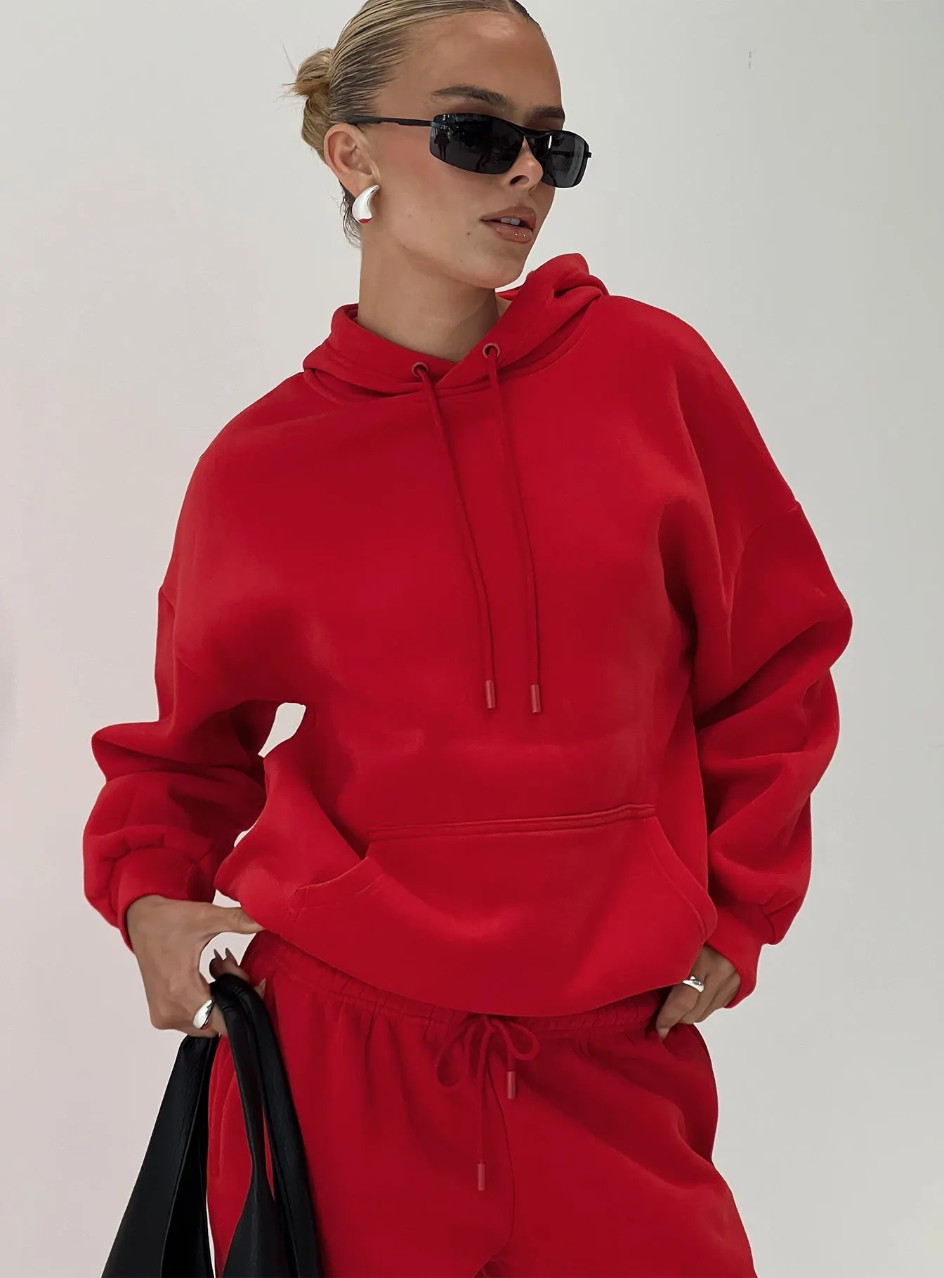 Dream Fleece Classic Hoodie Red sold by Princess Polly