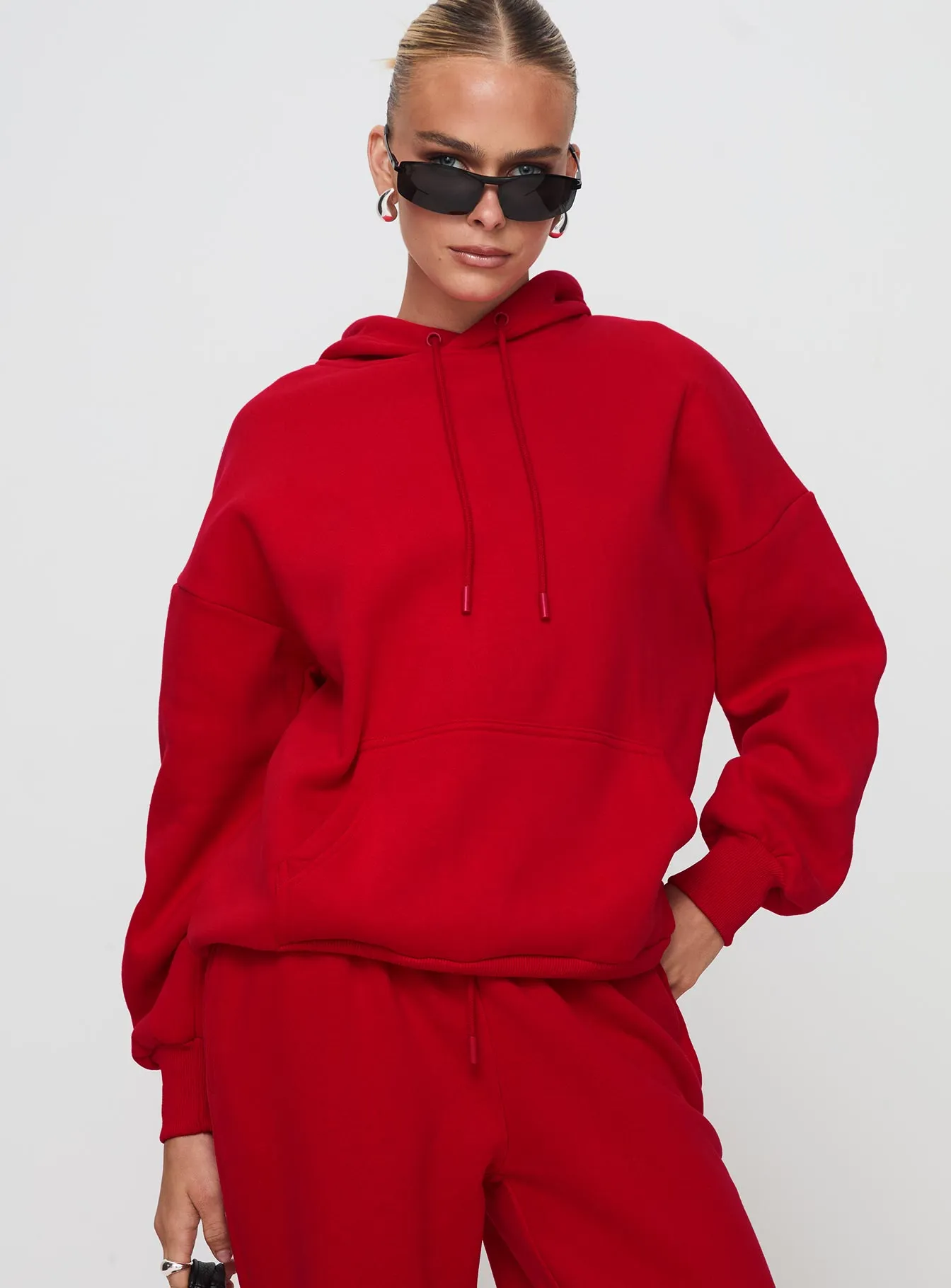 Dream Fleece Classic Hoodie Red sold by Princess Polly product image thumbnail 2
