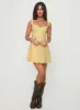 Mcbeath Mini Dress Yellow sold by Princess Polly