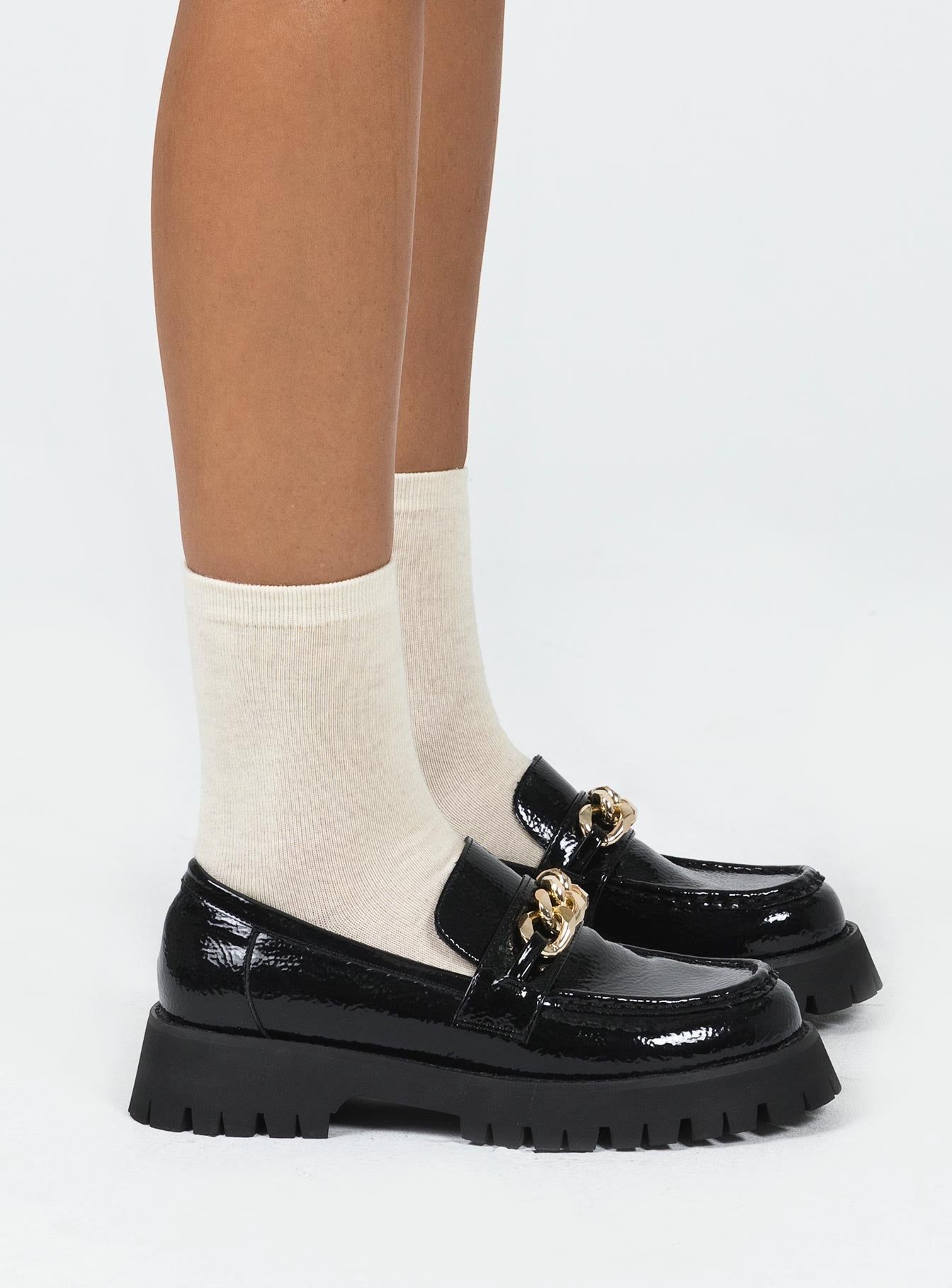 Lucille Loafer Patent Black sold by Princess Polly product image thumbnail 3