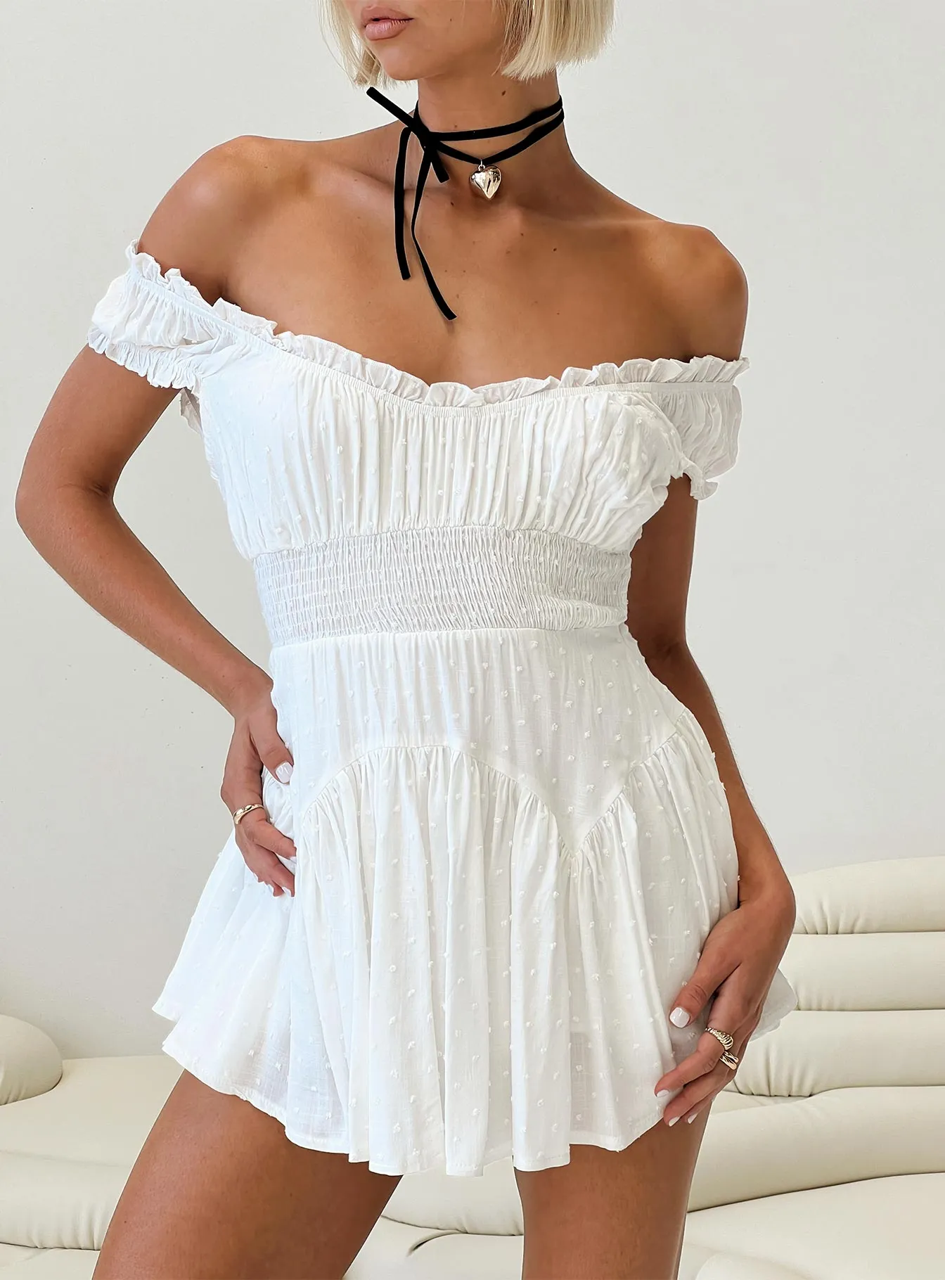 Anastasiya Mini Dress White sold by Princess Polly product image thumbnail 2