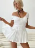 Anastasiya Mini Dress White sold by Princess Polly
