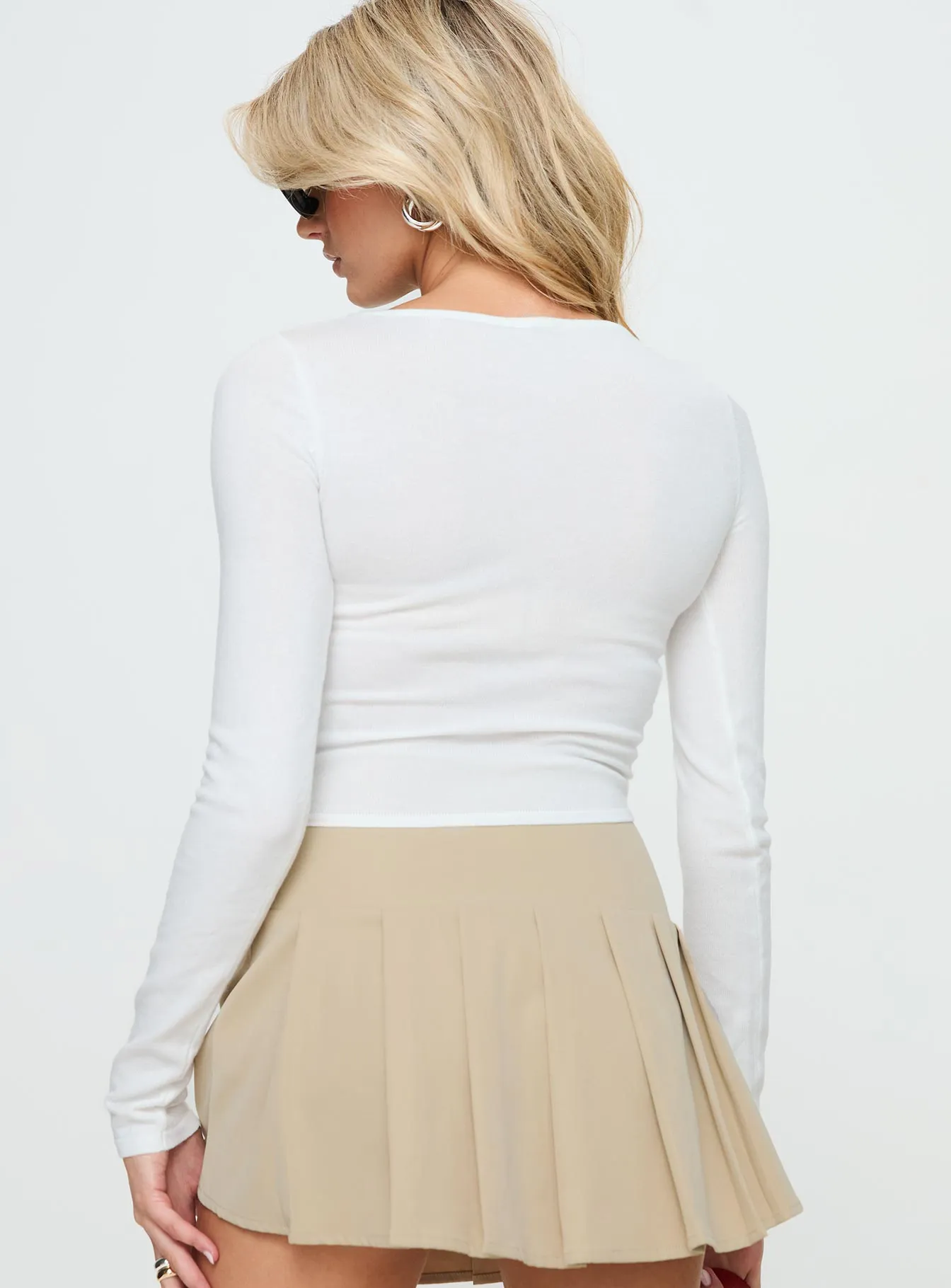 Whitford Long Sleeve Top White sold by Princess Polly product image thumbnail 5