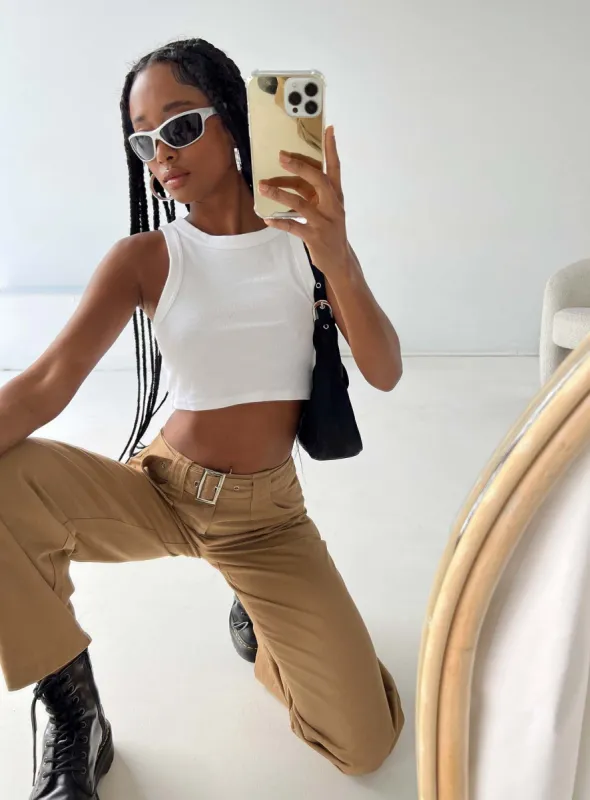 Phelps Cargo Pants Camel made by Princess Polly
