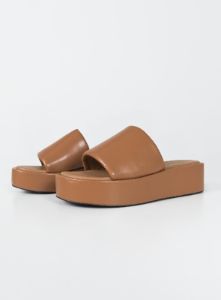 Satya Platform Sandals Latte sold by Princess Polly