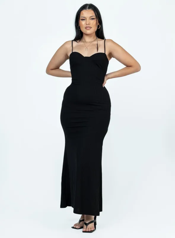 Belladonna Maxi Dress Black sold by Princess Polly