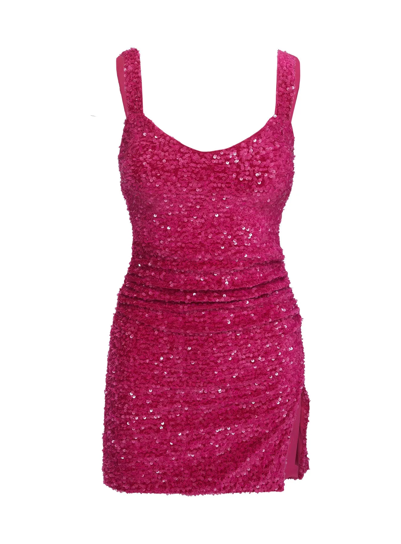 Centerfold Sequin Mini Dress Pink sold by Princess Polly product image thumbnail 5