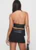 Ethereal Buckle Skirt Onyx sold by Princess Polly