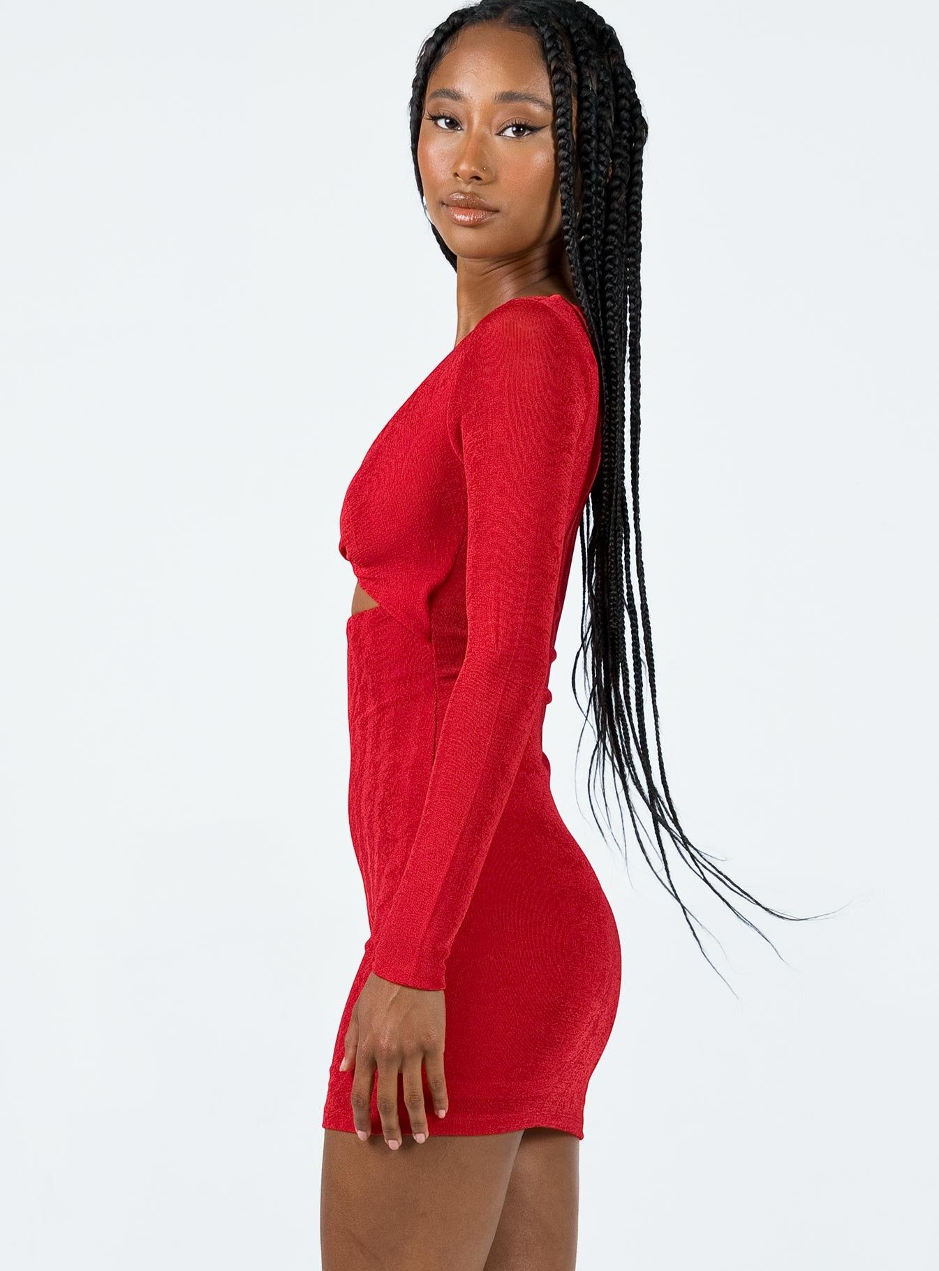Saffron Mini Dress Red sold by Princess Polly product image thumbnail 4