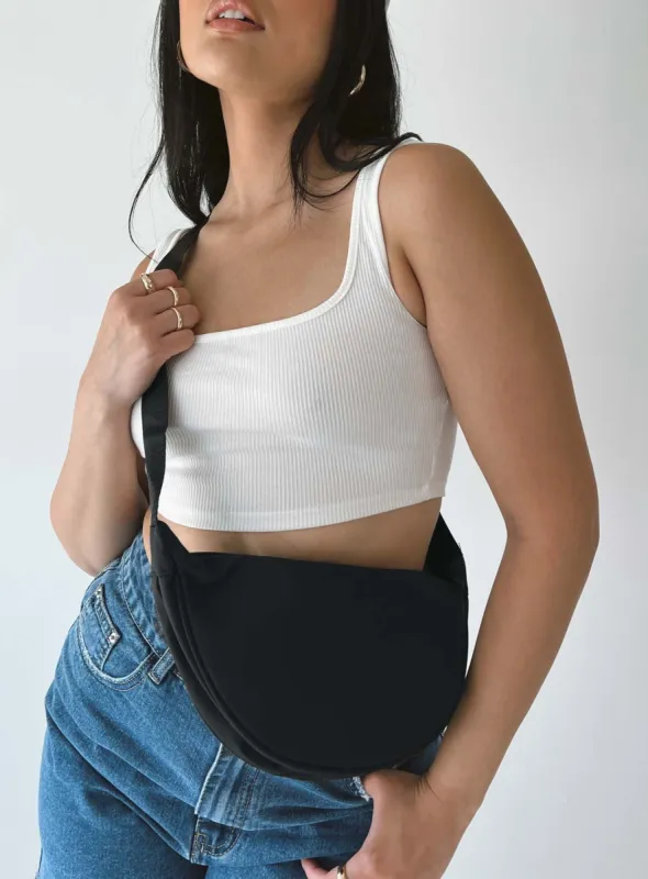 Fairbank Nylon Crossbody Bag Black sold by Princess Polly