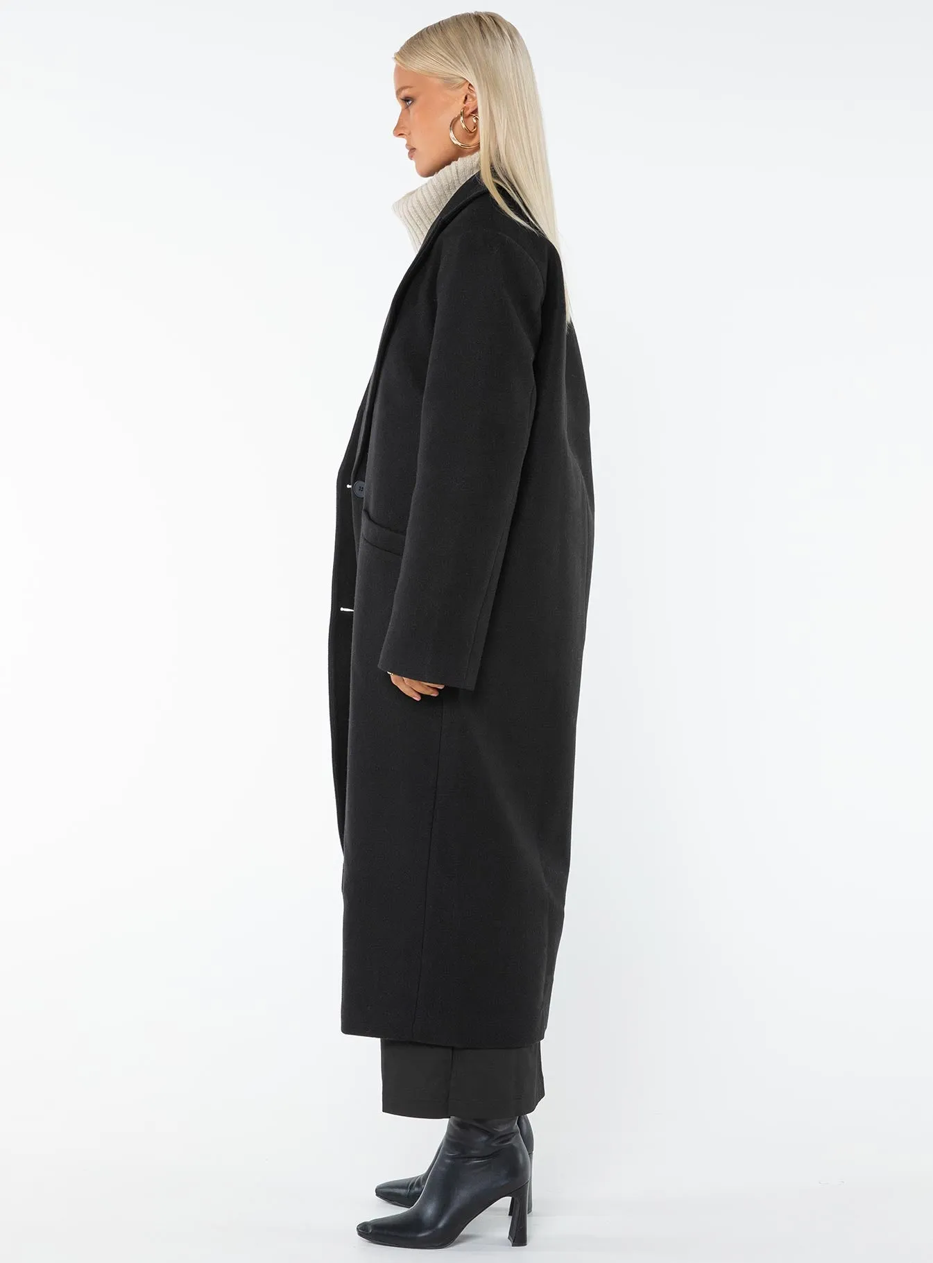 Olsen Coat Black sold by Princess Polly product image thumbnail 4