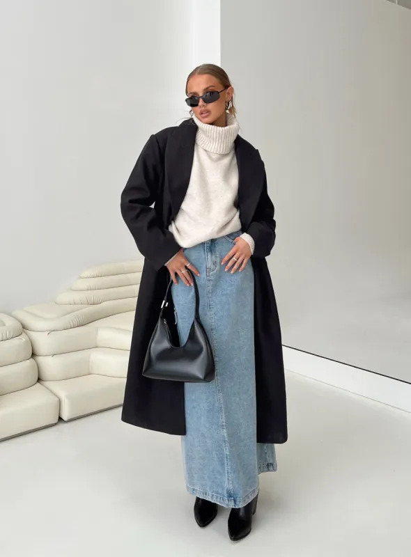 Olsen Coat Black sold by Princess Polly