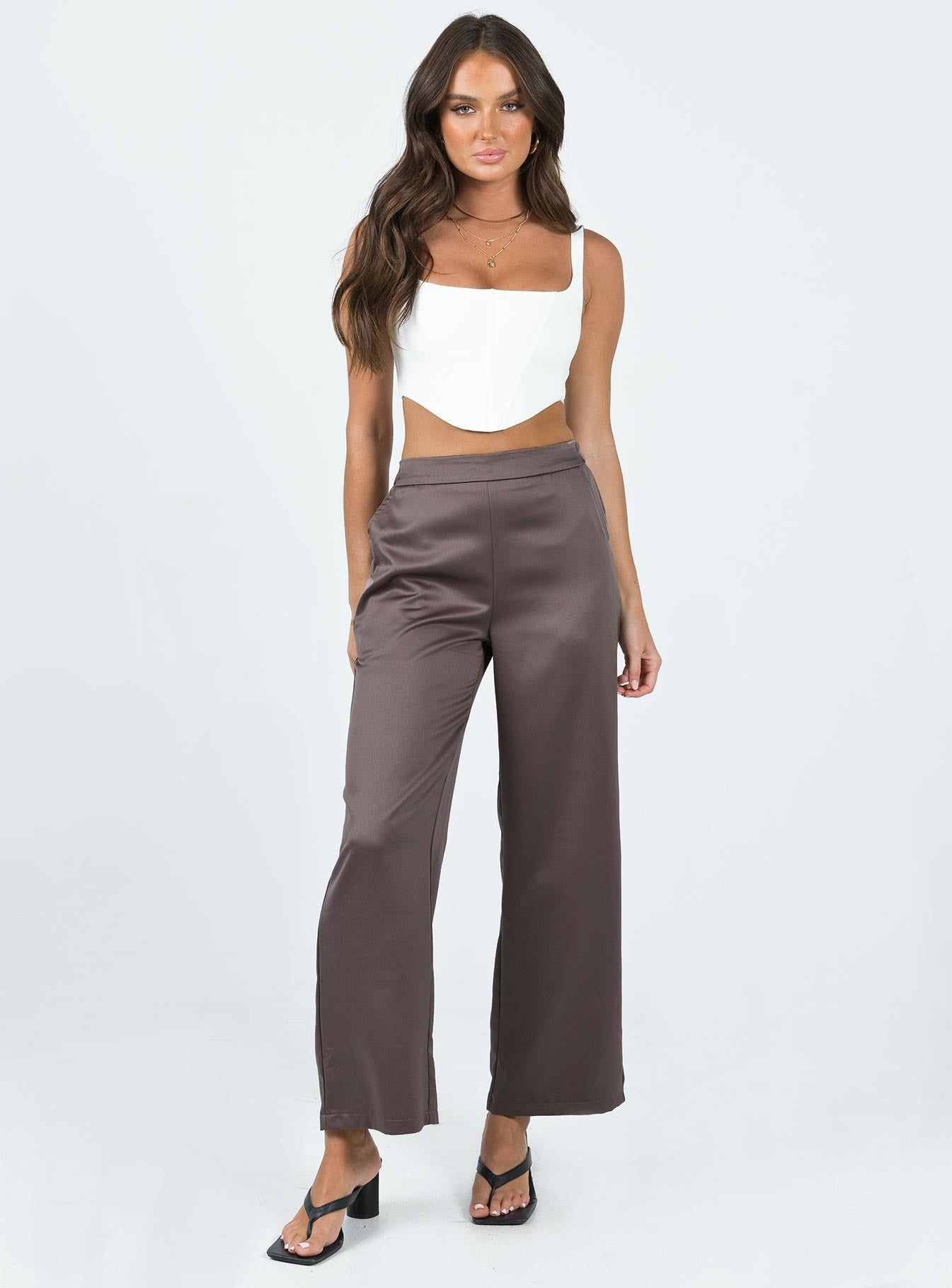 Rainford Pants Mocha sold by Princess Polly product image thumbnail 2