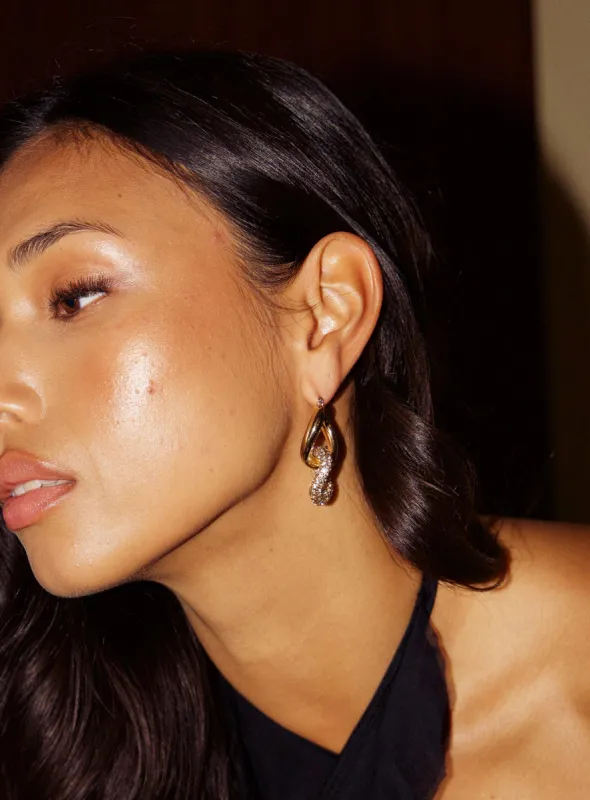 Valiant Earrings Gold sold by Princess Polly