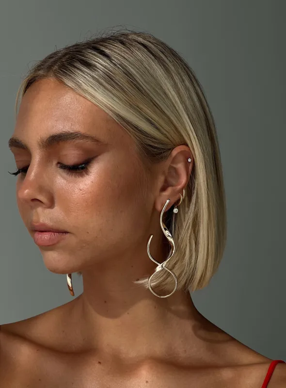 Totals Earrings Gold sold by Princess Polly