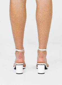 Therapy Stunna Heels White sold by Princess Polly