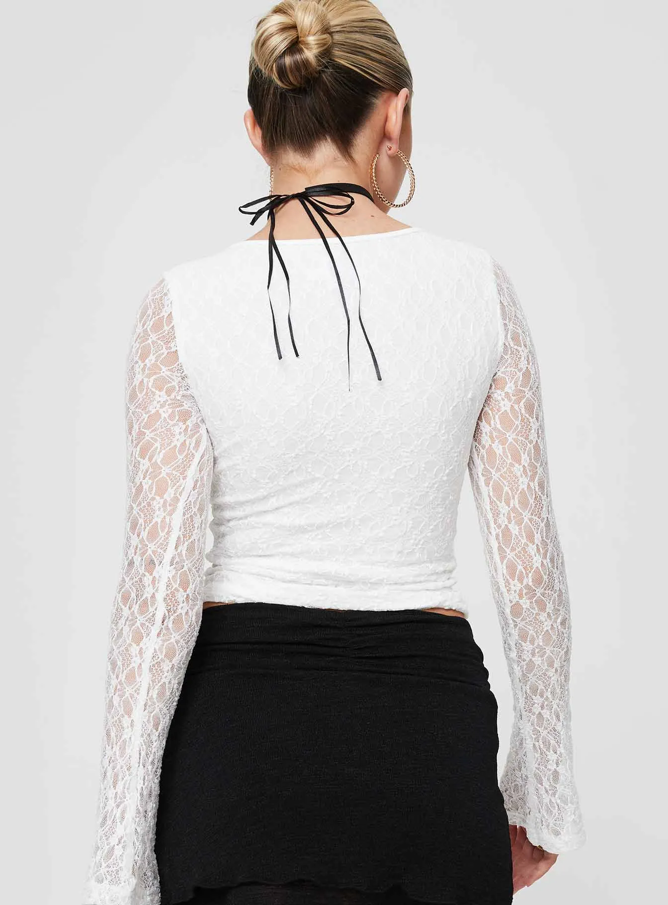 Patrice Long Sleeve Top White sold by Princess Polly product image thumbnail 5