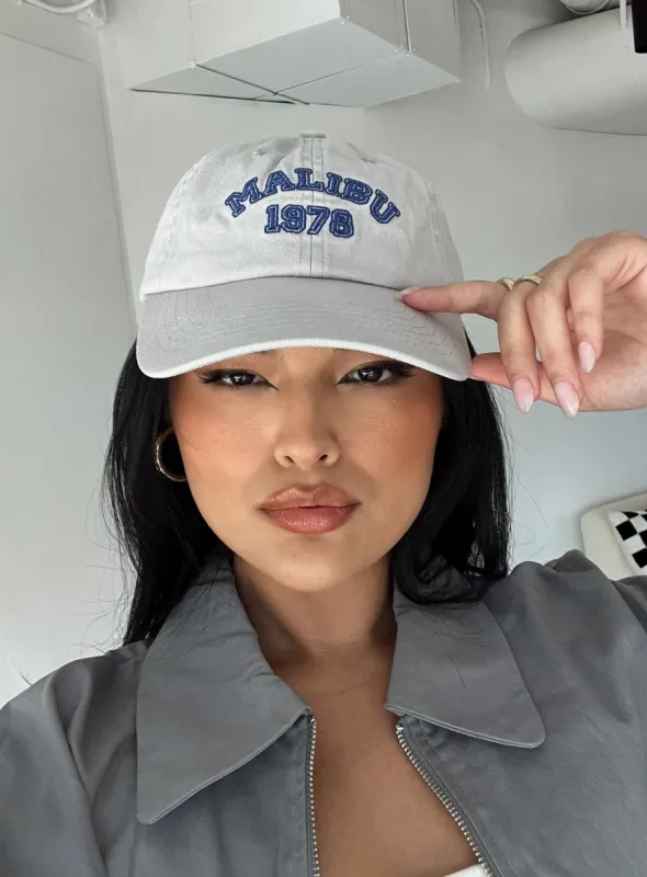 Malibu 1978 Dad Cap Grey sold by Princess Polly