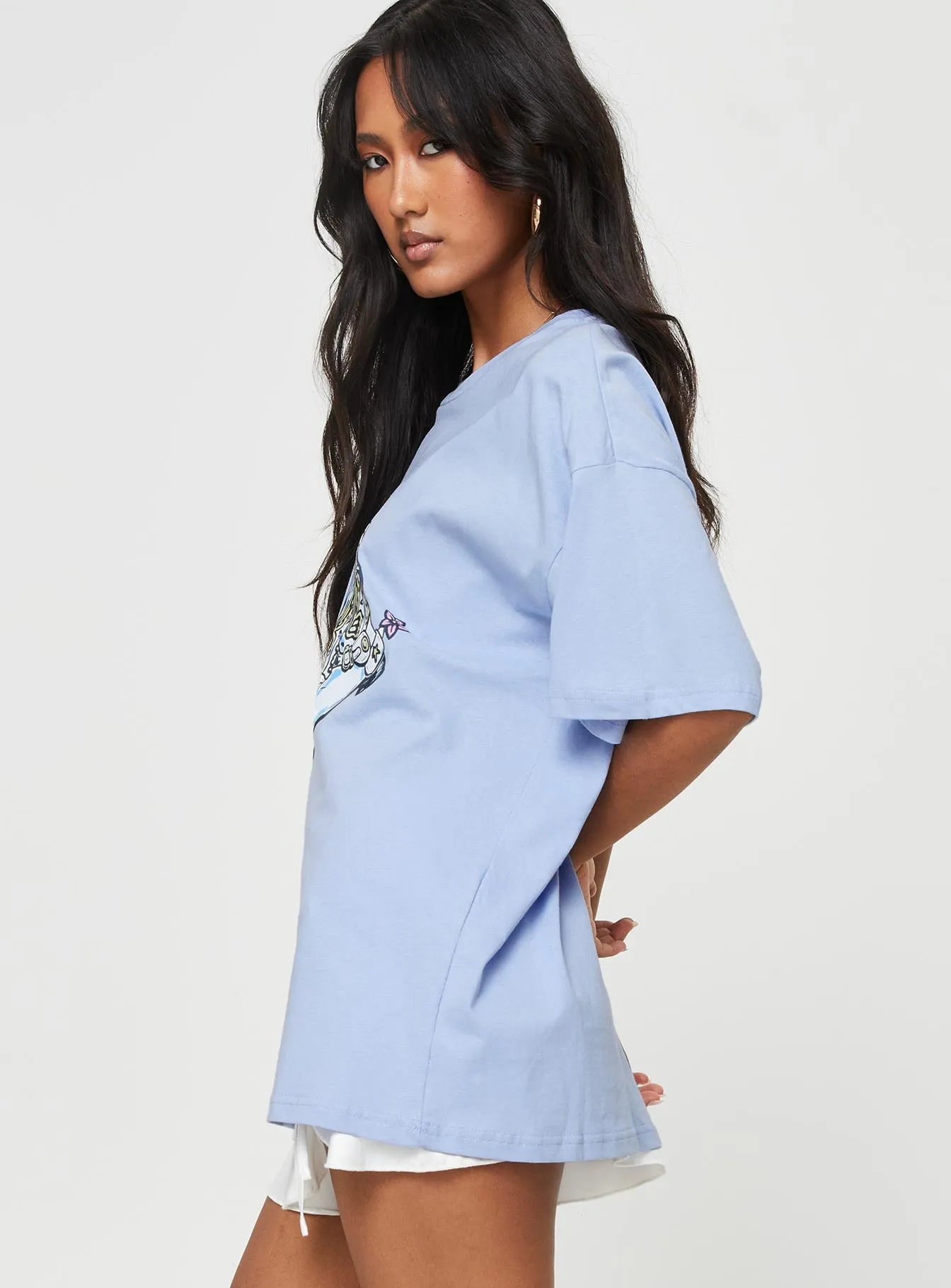 Giddy Up Oversized Tee Blue sold by Princess Polly product image thumbnail 4