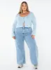 Barbaro Long Sleeve Top Blue Curve sold by Princess Polly
