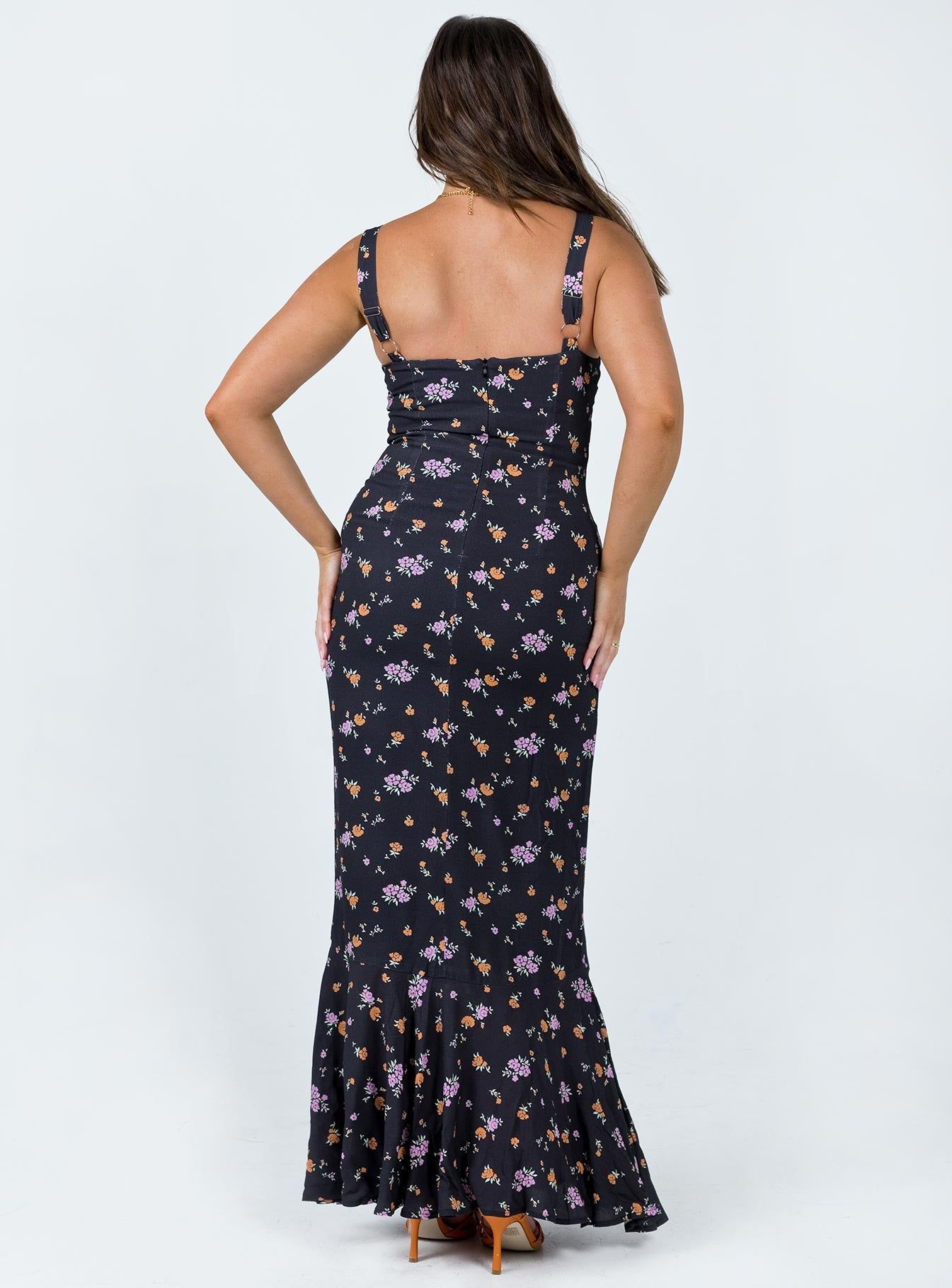 Curtis Maxi Dress Black / Floral sold by Princess Polly product image thumbnail 5