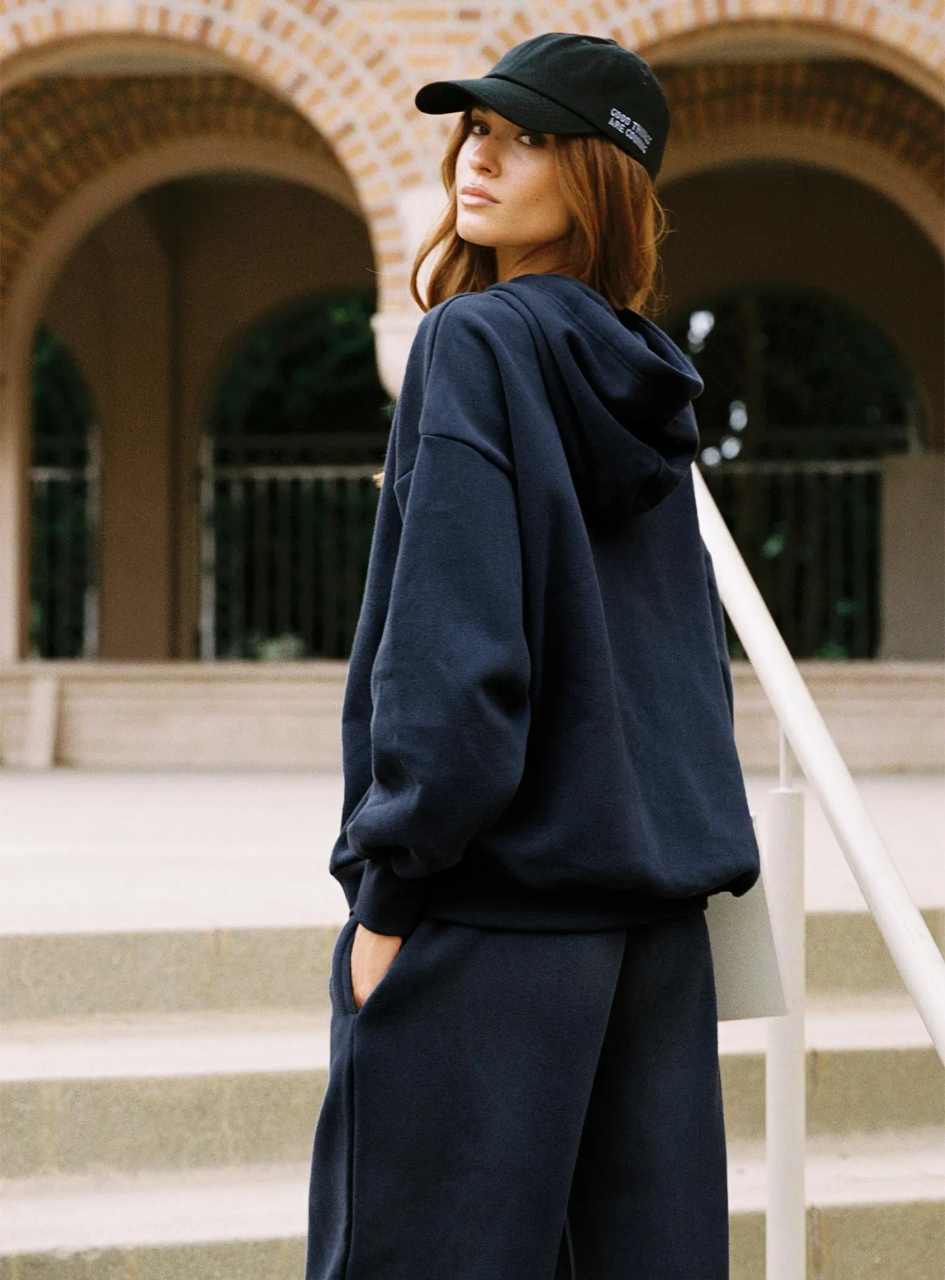 Dream Fleece Classic Hoodie Navy sold by Princess Polly product image thumbnail 3