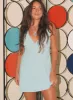 Nellie Mini Dress Blue Polka Dot sold by Princess Polly