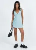 Nellie Mini Dress Blue Polka Dot sold by Princess Polly